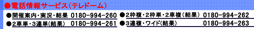 各種インフォメーション