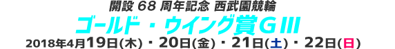 開設68周年記念 西武園競輪(GⅢ) 4/19(木).20(金).21(土).22(日)